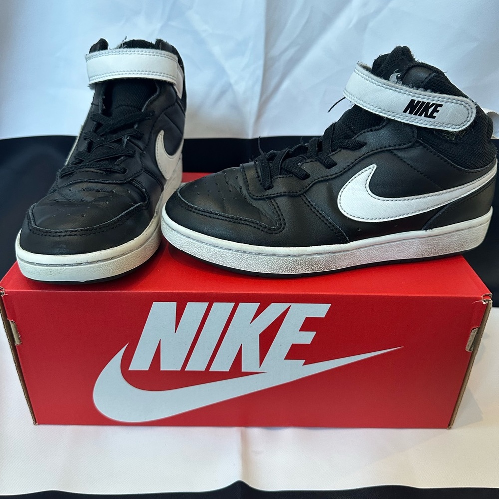 Nike Black and White High-Top Sneakers